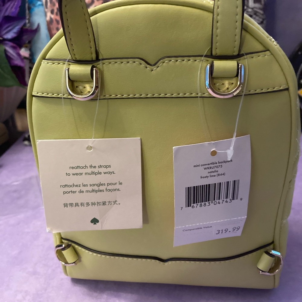 New Kate Spade Back Pack/Purse - Picture 2 of 5